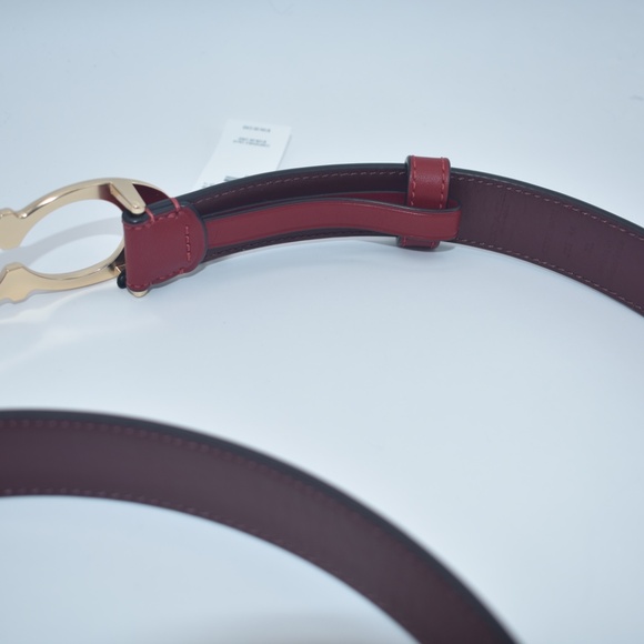 NWT COACH 1941 Red Signature Buckle Belt C1725 - Picture 5 of 7